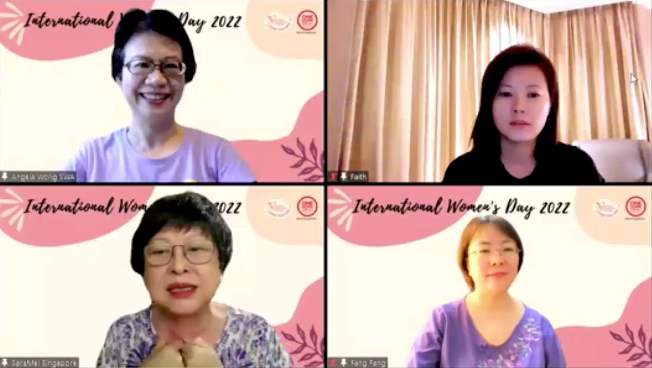 SWA Laughter Yoga session with residents at Changi Simei Community Centre for International Women's Day