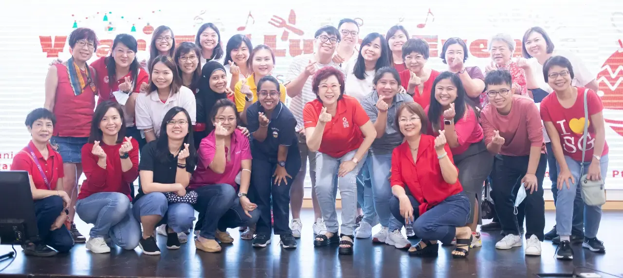 SWA and Symrise volunteers who helped with ushering duties at the year-end lunch