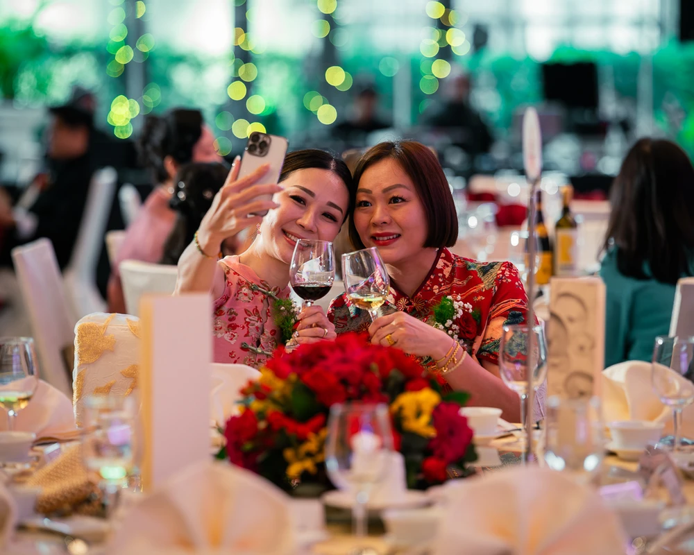 Guests attentively listening to speeches