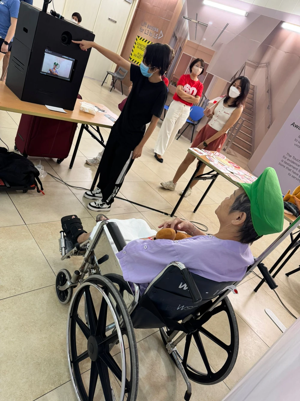 NDP-themed photo booth capturing special moments