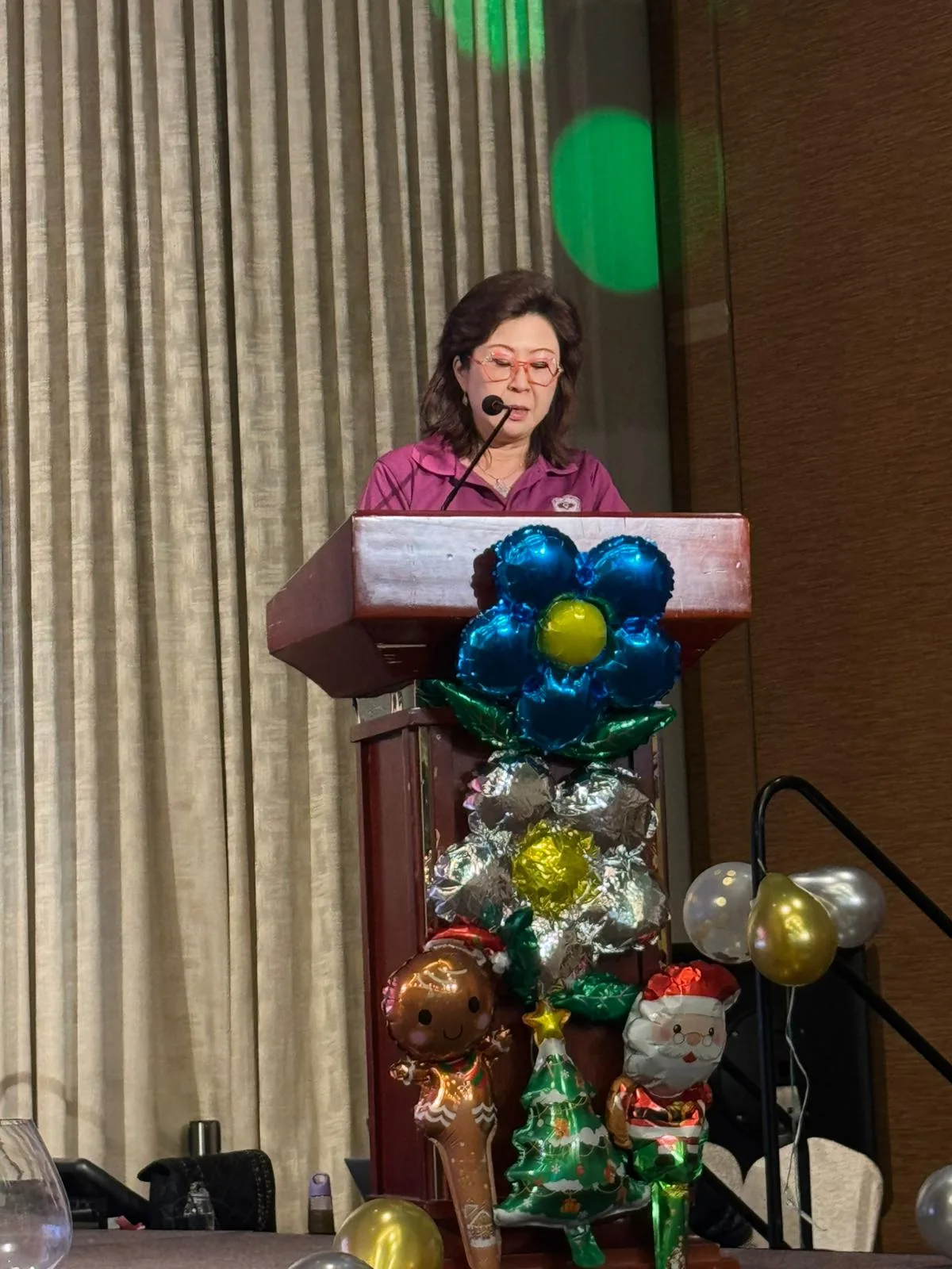 Lee Li Hua delivering opening speech