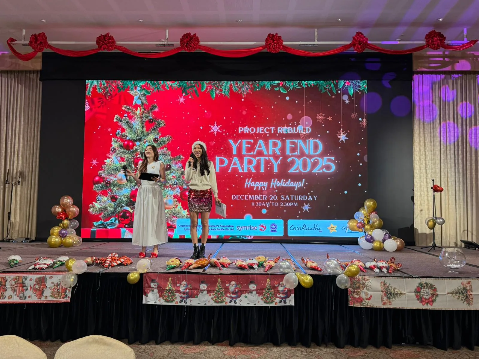 Emcees Kyla and Roxanne