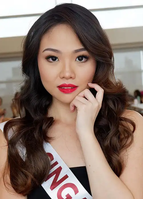 Miss Singapore Asia Pacific International swimwear and fitness competition segment