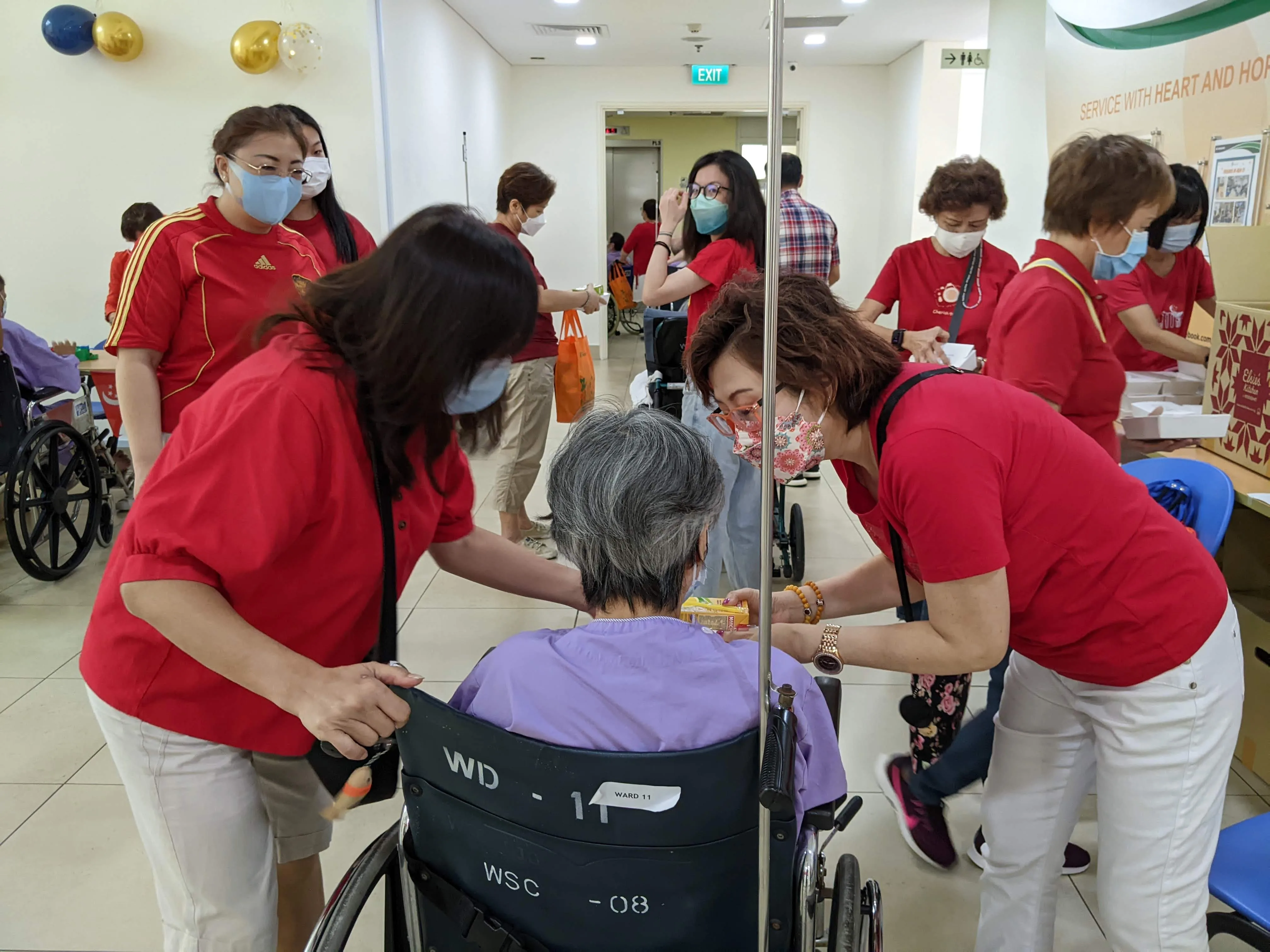 SWA members visiting Ren Ci Hospital residents